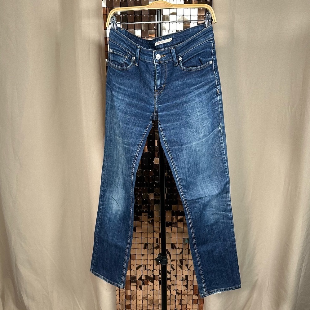 Levi’s Blue Medium Wash 518 Straight Denim Jeans Size 5